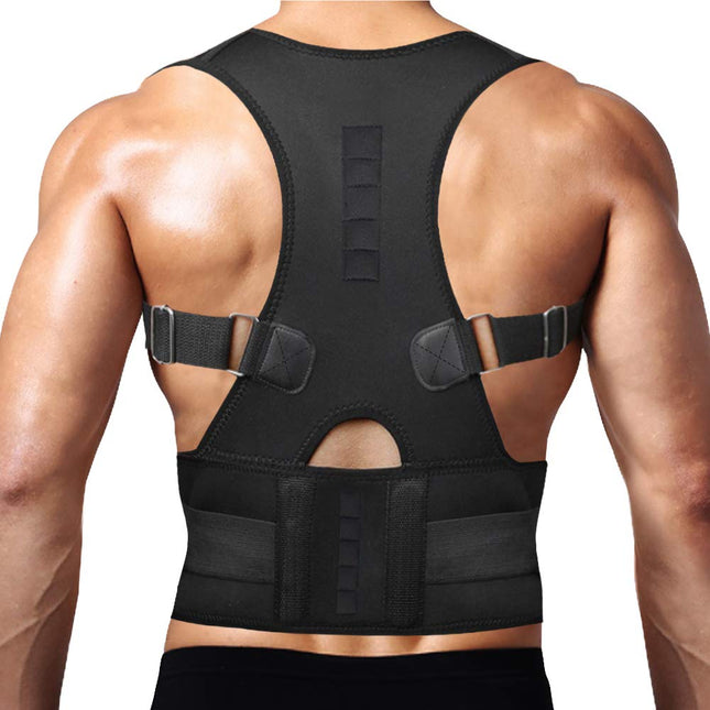 Thoracic Back Brace Posture Corrector - Magnetic Support for Neck Shoulder Upper and Lower Back Pain Relief - Perfect Po