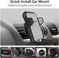 Amazon Basics Universal Portable Smartphone Holder for Car, Air Vent Mount, 360° Rotation, Easy to Install, One-Handed Release, Adjustable and