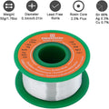 Ultra-Thin Solder Wire 0.01In 0.3Mm Rosin Core Flux 2.5, Lead Free Solder Wire Sn99 Ag0.3 Cu0.7 Flow 50G Electronics Soldering Electric Solder