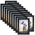 Hoikwo 18 Packs 3.5X5 Small Black Multi Picture Frames Set for Family Photos, Artwork, Light Weight Bulk 3.5 by 5 Frames Pack for Wall Hanging and