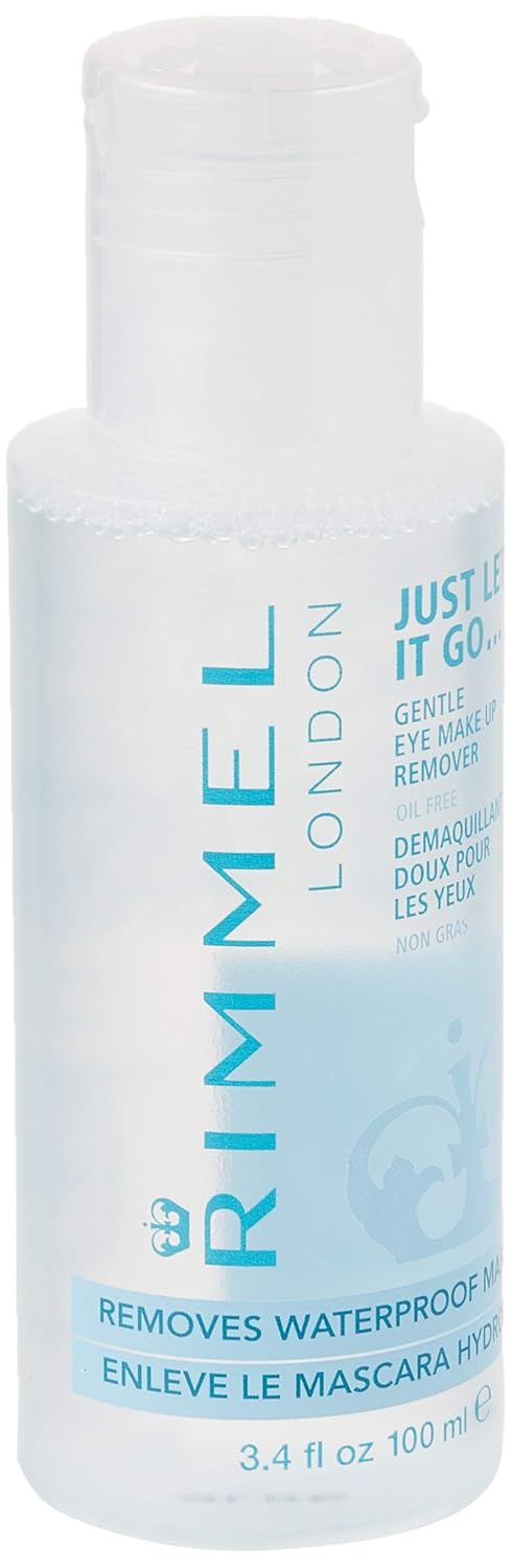 Rimmel Just Let It Go Eye Make up Remover, 3.4 Fl Oz , 2 Count (Pack of 1)