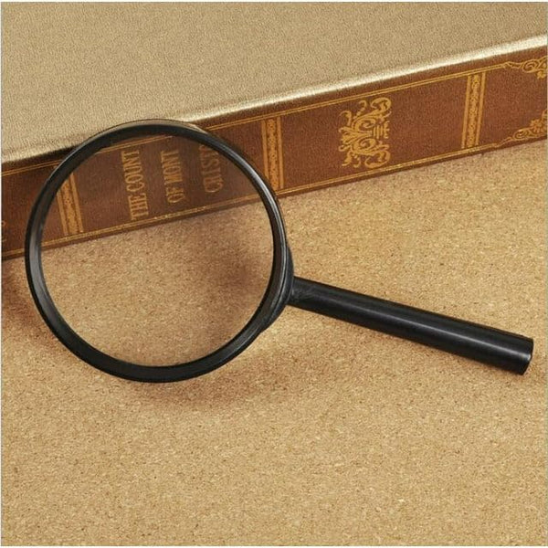 1Pc Black Magnifier for Reading Tool Hand Held Magnifying Glass for Reading Identification Etc Glass Lens Reading Glasses,Health and