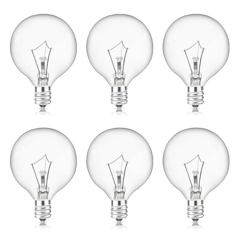 MEQIQTEK Scentsy Light Bulbs for Warmer - 25 Watt Bulb for Large Size Wax Melt Warmers, Replacement Bulb for Wax Warmer Burner Candle Warmer - G16
