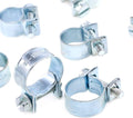 Swpeet 92Pcs 10 Sizes Zinc Plated Mini Fuel Injection Line Style Hose Clamp Assortment Kit Perfect for Automotive, Agriculture, Plant & Construction