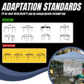 10x10 Pop Up Canopy Tent Sidewalls - Straight Leg Compatible, 300D Waterproof Polyester with 99% UV Protection, 3 Piece Black Wall Set Fit 10x10