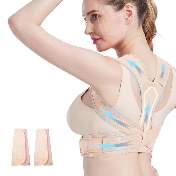 Women Back Braces Posture,Adjustable Upper Back Brace for Clavicle Support and Providing Pain Relief from Neck,Back Brace and Posture Corrector