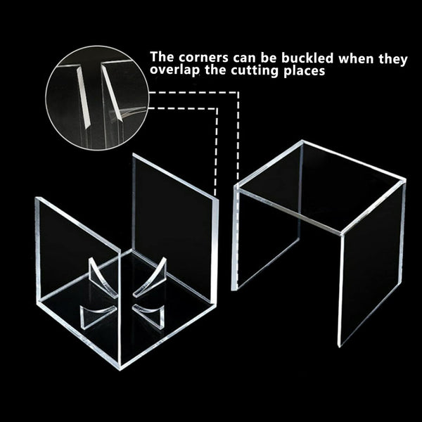 6 Pack Acrylic Baseball Case for Display, UV Protected Baseball Display Cube, Autographed Baseball Clear Display Case, Baseball Display Case for