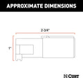 CURT 58080 Trailer-Side 6-Pin Round Wiring Harness Plug