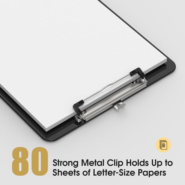 Plastic Clipboards, Black 8.5x11 Clip Board Black 1