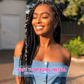 8 Pack Braiding Hair Pre Stretched - 26" 100G/Pack Premium Pre Stretched Braiding Hair Extensions, Professional Itch Free Hot Water Setting Perm