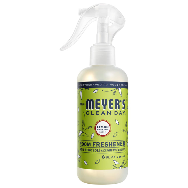MRS. MEYER'S CLEAN DAY Lemon Verbena Air Freshener Spray for Bathrooms, Aromathe
