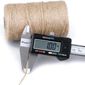 SMART&CASUAL 2mm Natural Jute Twine String Thin for Craft Plant Garden Gift Wrapping Christmas Handmade Art Decoration Packing String Home Art