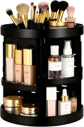 HBlife Extra Large 360 Rotating Makeup Organizer Adjustable Carousel Large Capacity Revolving Perfume Organizer Skincare Organizers Cosmetic