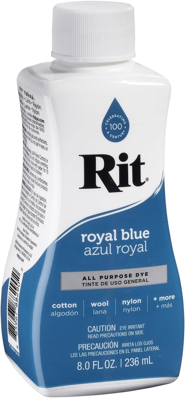 Rit Purpose Liquid Dye, 8 Oz, Royal Blue