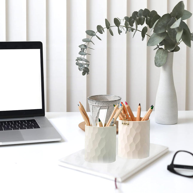 Pen Holder,Nordic Style Silicone Waterproof Pencil Holder for Desk Simple&Modern