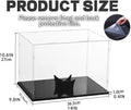 Football Display Case Full Size, Acrylic Clear Box with Stand, UV Protected Memorabilia Holder, for Autographed Football Fans & Collectors, Sports