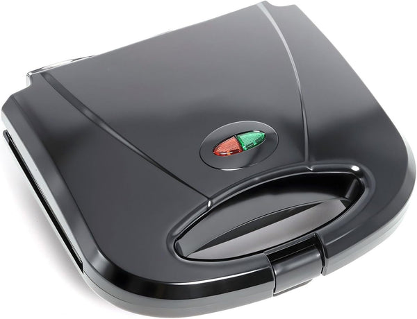 Elite Gourmet Maxi-Matic Electric Nonstick Belgian Waffle Iron Snack Maker Machine, Breakfast, Sandwiches, Compact & Portable, 2 Slice, Black