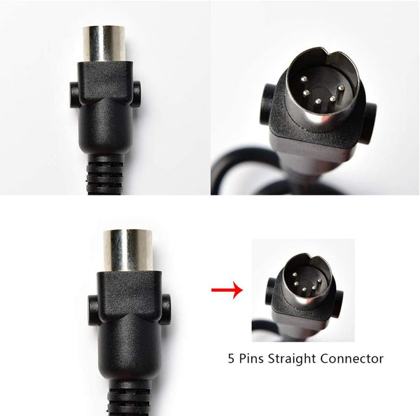 Lift Chair Remote Replacement, 5 Pin 2 Buttons Straight Power Recliner Remote, Power Recliner Replacement Compatible for Most Lift Chair Brands