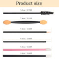 300pcs Disposable Makeup Tool Kit,Brow brush/Mascara brush/Lip Applicators/Eyeshadow applicators/Eye liner brush,JASSINS Makeup Disposable