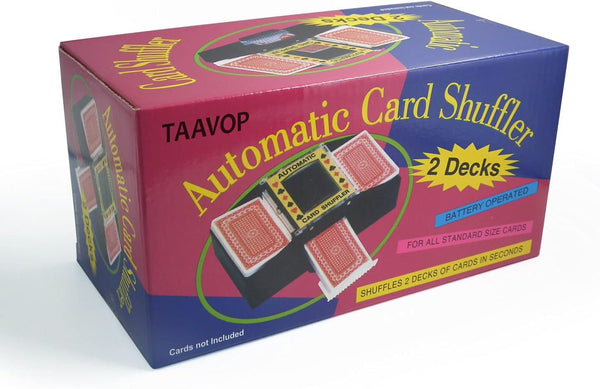 Automatic Card Shuffler, 1-2 Deck Battery-Operated Electric Poker Card Shuffler Machine, for Playing Cards/UNO