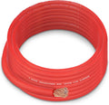 8 Gauge Wire (50FT Red) SGANGCAR True Spec Power Ground Wire Cable with 10 Lugs, 10 Heat Shrink Wrap,Copper Clad Aluminum CCA,for
