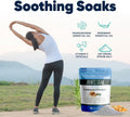 Joints Soak Bath Salt 32 Ounces Epsom Salt with Natural Rosemary, Frankincense and Peppermint Essential Oils Plus Vitamin C in BPA Free Pouch with