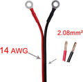 CUZEC Heavy-Duty 14AWG 20A Male Plug Cigarette Lighter Adapter Power Supply Cord with 4Ft / 1.2M 14 AWG Cable Wire for Car Inverter Air Pump