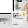Sunshine Gifts Desk Sign Wooden Box Sign Table Decoration White White0377
