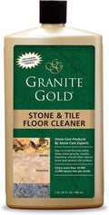 Granite Gold Stone and Tile Floor Cleaner - No-Rinse Deep Cleaning Granite, Marble, Travertine, Ceramic Solution - 32 Ounces (Packaging May Vary)