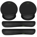 Comfy Mee Premium Memory Foam Keyboard and Mouse Wrist Rest Pads Set- for Comfortable Typing &Wrist Pain Relief (Pack of 2) Black 2P-Keyboard and