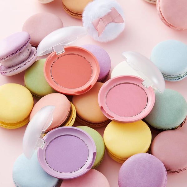 ETUDE Lovely Cookie Blusher - Peach Choux Wafers 4G | Glowing & Natural Powder Blush with Long-Lasting Sebum Control | Easy Application | Korean