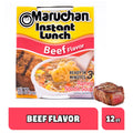 Maruchan Instant Lunch Ramen Noodles, Beef Flavor – Japanese-Style Instant Noodle Soup, Easy Meal Ready in 3 Minutes – 2.25 Oz. (12 Pack)