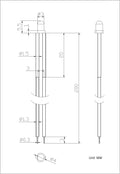 30pcs 12 Volt 3mm Warm White LED Lights Emitting Diodes Pre Wired 7.9 inch DC 12v LED Light Clear Lens Small LED Lamps 3mm Solid Light [04] Warm