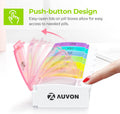 AUVON Weekly Pill Organizer Arthritis Friendly, BPA Free Travel 7 Day Pill Box Case with Spring Open Design and Large Compartment to Hold