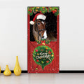 Cute Cats Merry Christmas Door Cover Funny Cats Door Banner Decoration Christmas Banner Decoration for Front Door Wall Window Xmas Decoration