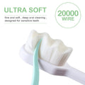 Easyhonor Extra Soft Toothbrush for Sensitive Gums, Micro Fur Manual Toothbrush with 20000 Soft Floss Bristle for Pregnant Women, Elderly and Gum