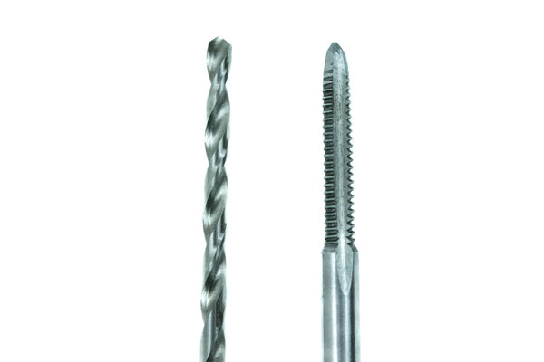 Century Drill & Tool 95302 Machine Screw Tap & Drill Combo Pack, 4-40 NC | high carbon steel, Tap: .10" Drill: Straight shank 1 Count (Pack of 1)