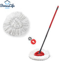 Mop Heads Replacements for O-Ceda Easy Wrin Spin System, Microfiber Refills, Easy Cleaning Mop Head Replacement White 6 Pack 1