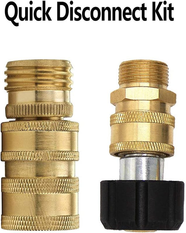 Twinkle Star Pressure Washer Adapter Set, Quick Disconnect Kit, M22 Swivel to 3/8'' Quick Connect, 3/4" to Quick Release
