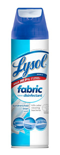 Lysol Fabric Disinfectant Spray, Sanitizing and Antibacterial Spray, For Disinfecting and Deodorizing Soft Furnishings, Sundrenched Linen 15 FL.