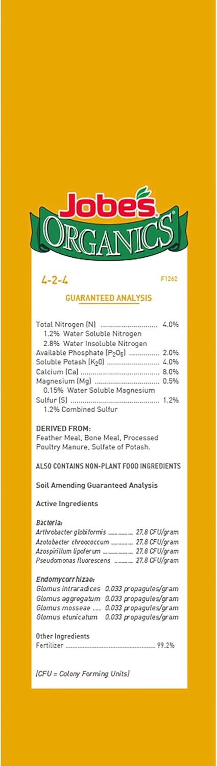 JobeÃ¢ÂÂS Organics Granular Fertilizer, Organic Fertilizer for Palm Trees and Plants, 4 Lbs Bag