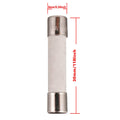 BOJACK 30AL250V 6x30mm 30A 250V Slow-Blow Ceramic Fuses 30 amp 250 Volt 0.24 x 1.18 Inch Ceramic Tube Time-delay Fuses (Pack of 20)
