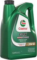 Castrol GTX High Mileage 20W-50 Synthetic Blend Motor Oil, 5 Quarts