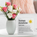 Sunshine Gifts Desk Sign Wooden Box Sign Table Decoration White White0377