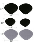 Shoe Heel Repair Inserts, Toe/Heel Hole Prevention Repair, Sneaker Hole Patch/Insert,Suitable for Wear - Resistant self-Adhesive, 2pairs of Black