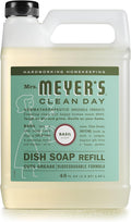 MRS. MEYER'S CLEAN DAY Liquid Dish Soap Refill, Biodegradable Formula, Basil, 48 Fl. Oz