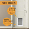 AMZOO Dog/pet Door Replacement Flap Compatible with PetSafe Measures 8 1/8” x 12 7/8” PAC11-11038 Matte Gray Medium 1