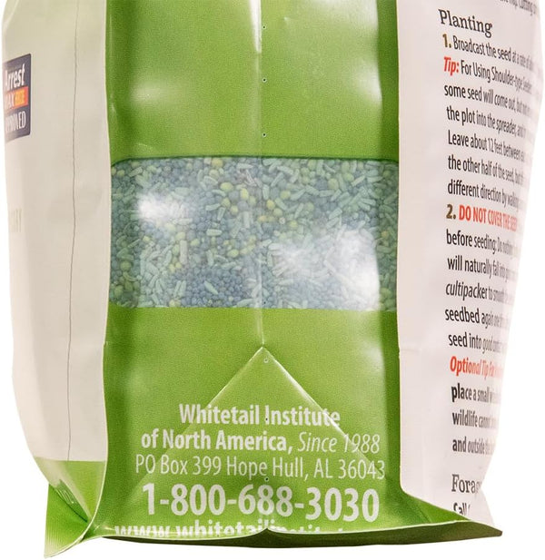 Whitetail Institute FUSION Deer Food Plot Seed for Spring or Fall Planting, Blend of Clover and Chicory for Maximum Deer Attraction, Heat, Cold