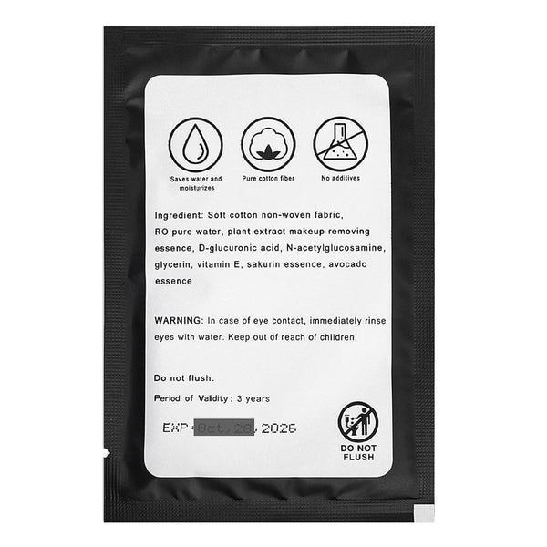 100 Makeup Remover Wipes Bulk Individually Wrapped Makeup Wipes Single Makeup Remover Cloth Facial Cleansing Pads for Mascara Lipstick Oil Dirt