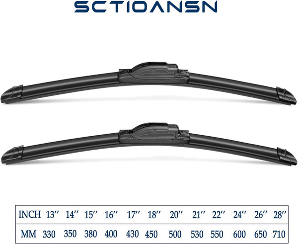 3 Wipers Set for Jeep Grand Cherokee 2014 2015 2016 2017 2018 2019 2020 2021, Windshield Wiper Blades Original Equipment Replacement Front and